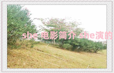 she 电影简介 she演的电影